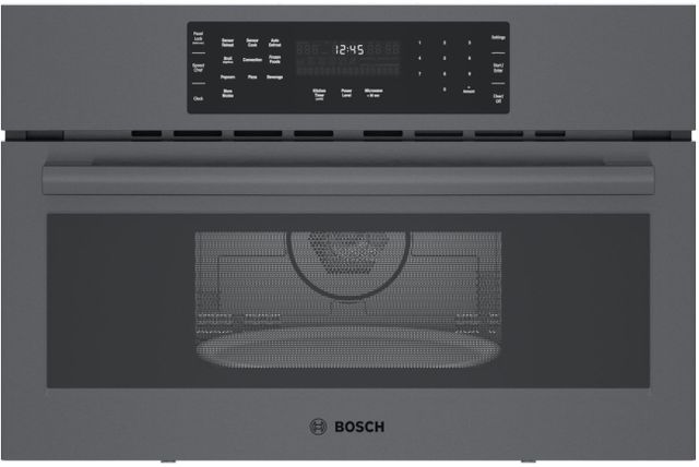 Bosch® 800 Series 30" Black Stainless Steel Built In Microwave Oven-1
