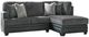 Benchcraft® Brixley Pier 2-Piece Graphite Right Arm Facing Sectional-0