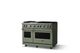 Viking® 5 Series 48" Eucalyptus Pro Style Gas (LP) Range with Polished Chrome Trim-2