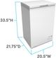 Avanti® 20" 3.5 Cu. Ft. White Chest Freezer-3