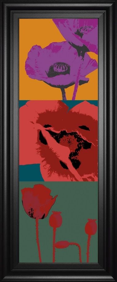 Classy Living Li-Legger, D Pop Poppies 18"x42" Wall Art-0