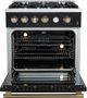 FORNO® Marco 30" Black Pro Style Gas Range-2