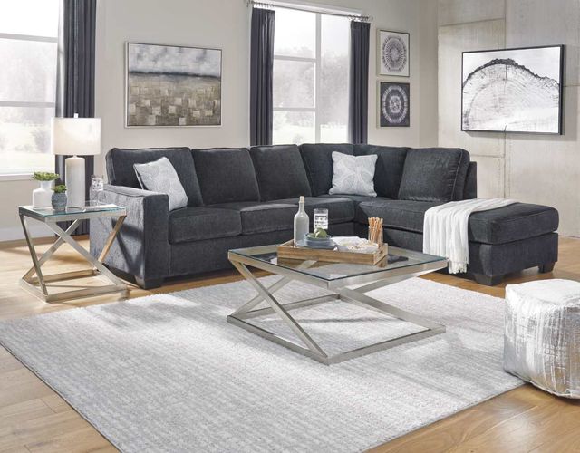 Signature Design by Ashley® Altari 2-Piece Slate Right-Arm Facing Full Sofa Sleeper Sectional and Chaise-7