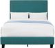 Elements International Erica Teal Upholstered Full Platform Bed-2