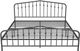 Novogratz Bushwick Gunmetal Gray King Metal Bed-2