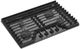 Whirlpool® 36" Black Stainless Steel Gas Cooktop-1