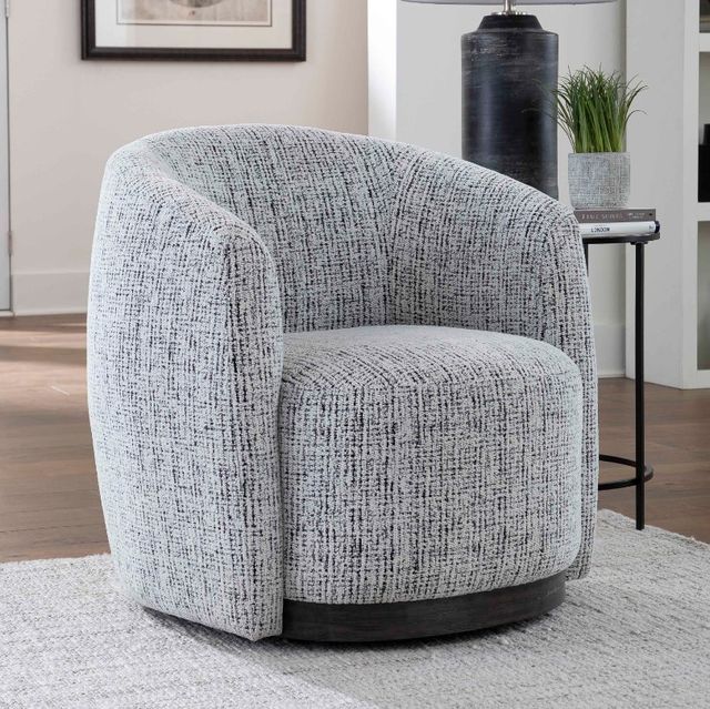 Parker House® Tatum Nightshade Swivel Accent Chair-2