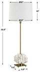 Uttermost® Caronia Ivory Buffet Lamp with Antique Brass Accent-1