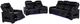 Coaster® Zuma 3-Piece Black Power Sofa Set with Power Headrest-1