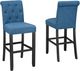 Brassex Inc. Tinga 2-Piece Blue 24'' Bar Stool Set-2