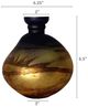 A & B Home Black/Gold Small Vase-1