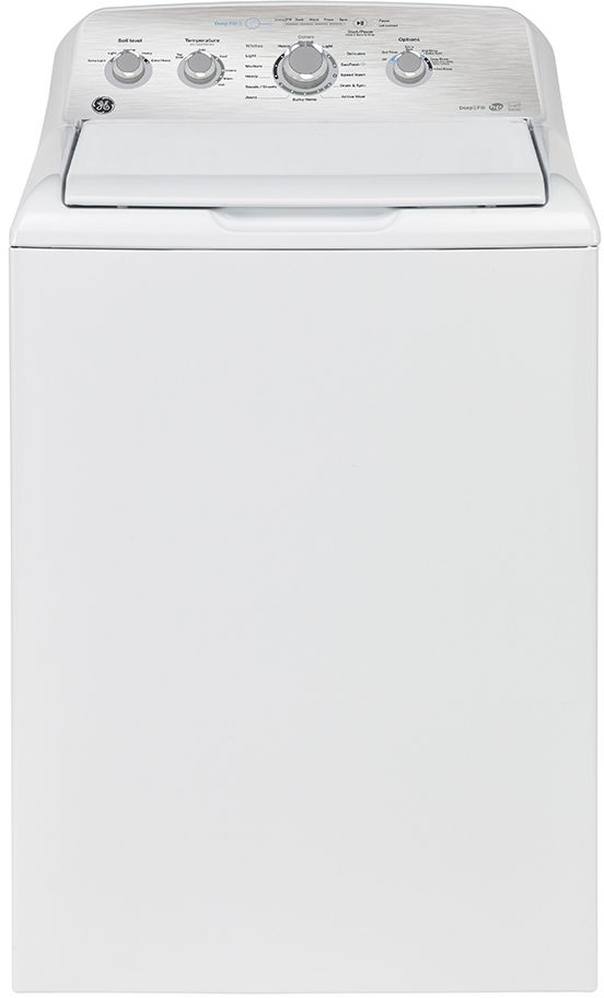 GE® 5.0 Cu. Ft. White Impeller Top Load Washer with SaniFresh Cycle