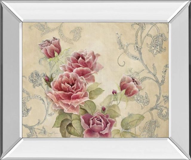 Classy Art Mon Jardin II by Tava Studios Mirror Framed Wall Art-0