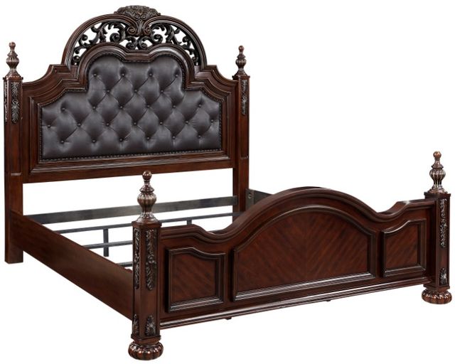 Homelegance® Adelina Brown Eastern King Panel Bed-3
