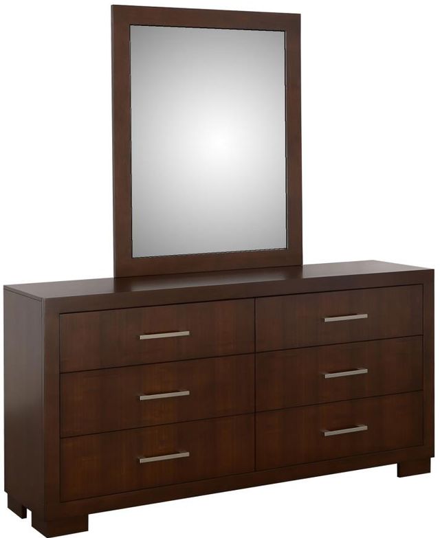 Coaster® Jessica Cappuccino Dresser and Mirror-0