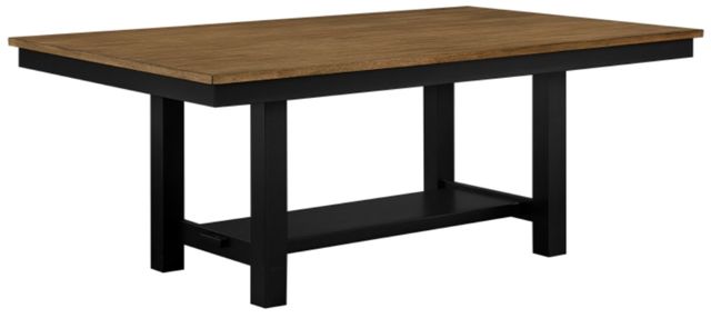 Homelegance® Tyler Black/Brown Dining Table-0