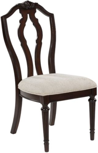 Signature Design by Ashley® Lavinton Cherry Brown/Tan Dining Side Chair