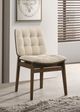 Coaster® Redbridge 2-Piece Cream/Walnut Dining Side Chair Set-1
