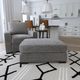 Charisma™ Otto Chrome Accent Ottoman-3