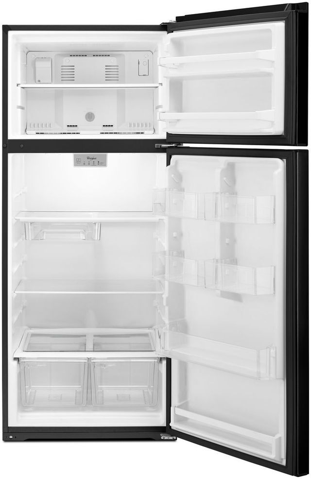 Whirlpool® 28 in. 17.6 Cu. Ft. Top Mount Refrigerator-Black-2
