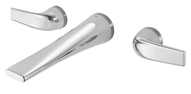 DXV Modulus Polished Chrome 2-Handle Wall Mount Widespread Bathroom Faucet with Lever Handles-1