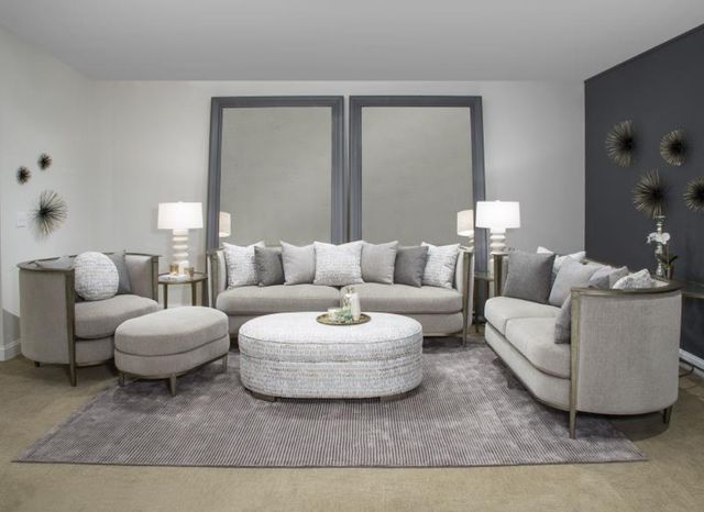 Magnussen Home® Rensick Golden Metal Pewter Loveseat-1