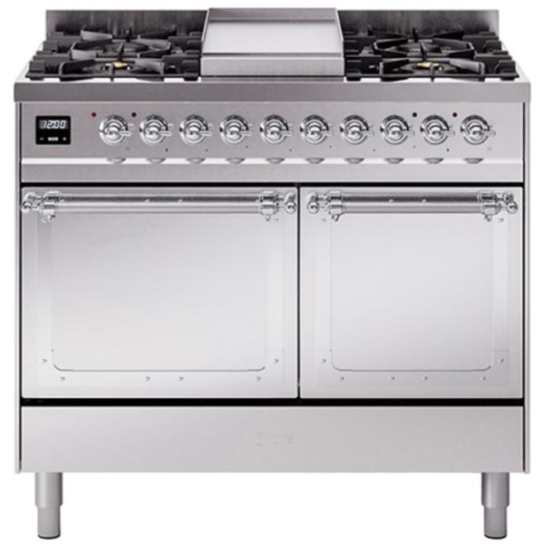 Nostalgia Ranges Ilve® Nostalgie II Noblesse 40'' Stainless Steel Natural Gas Pro Style ...