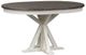 Liberty Furniture Allyson Park Charcoal Pedestal Table with Wire Brushed White Base-1