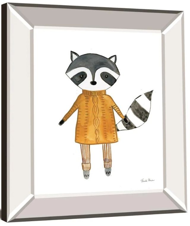 Classy Art Neighborhood Pals I by Farida Zaman Mirror Framed Wall Art-1