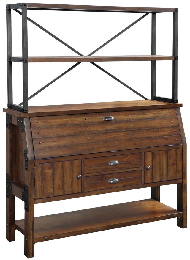 Homelegance® Holverson Gunmetal/Rustic Brown Bakers Rack-0