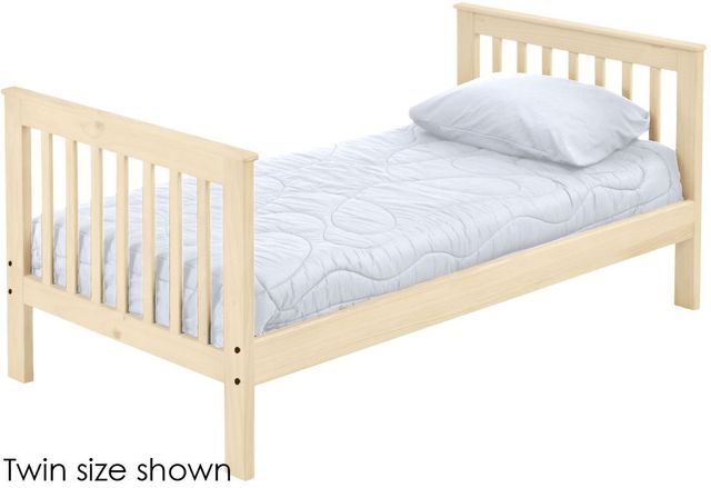 Crate Designs™ Furniture Unfinished Twin Tall Mission Lower Youth Bunk Bed-0