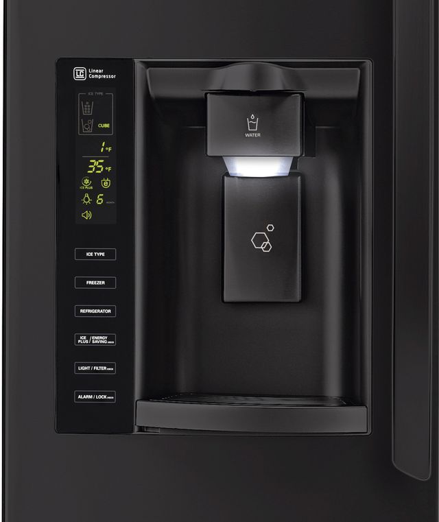 LG 25 Cu. Ft. French Door Refrigerator-Smooth Black-1