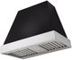 AGA Euclid 36" Black Wall Mounted Range Hood with Polished Chrome Trim-0
