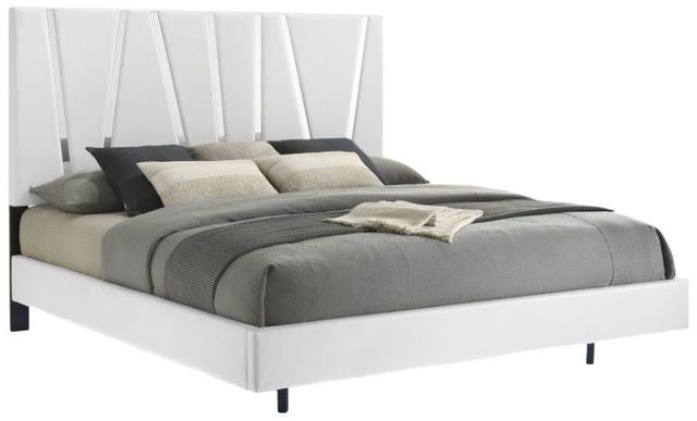 New Classic® Home Furnishings Europa King Panel Bed with Nightstand-3