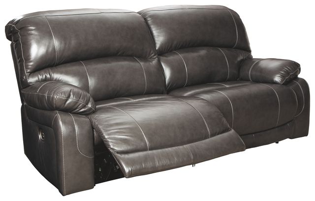 Signature Design by Ashley® Hallstrung Gray Reclining Power Sofa-0