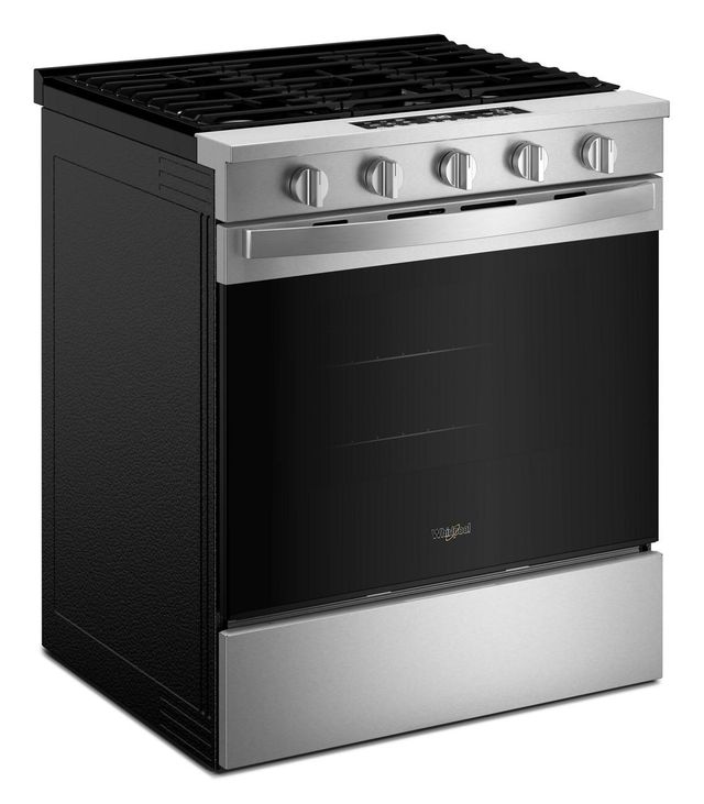 Whirlpool® 30" Fingerprint Resistant Stainless Steel Slide-In Gas Range with Air Cooking Technology-3