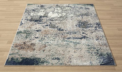LR Home Antalya Beige/Dark Gray 5'x7' Area Rug-2