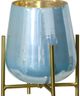StyleCraft Ird Milky Blue/Gold Hurricane with Stand-1