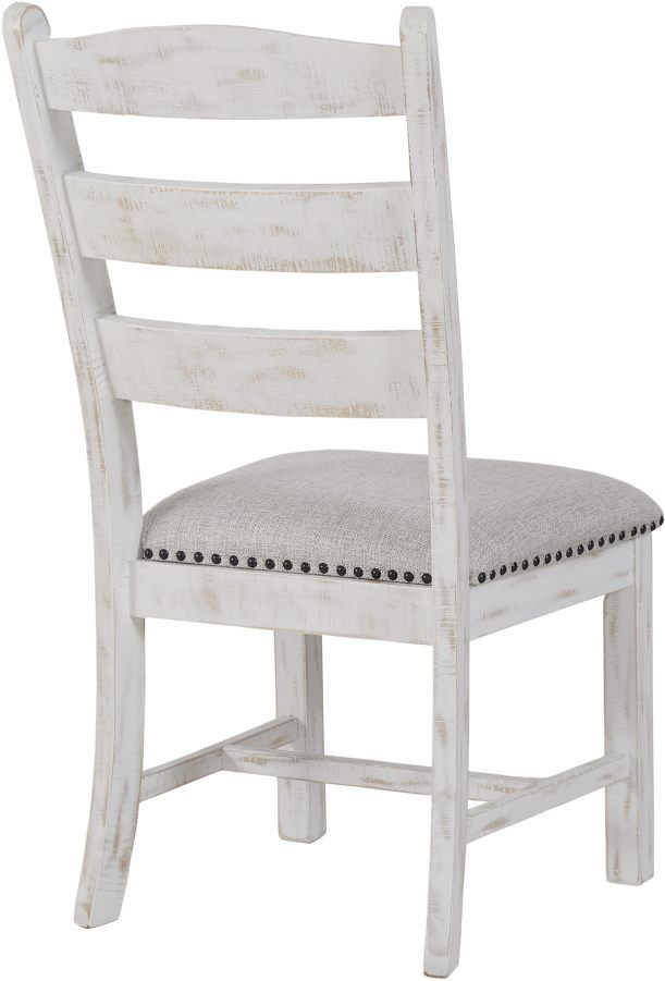 Signature Design by Ashley® Valebeck Beige/Distressed Vintage White Upholstered Dining Side Chair-2