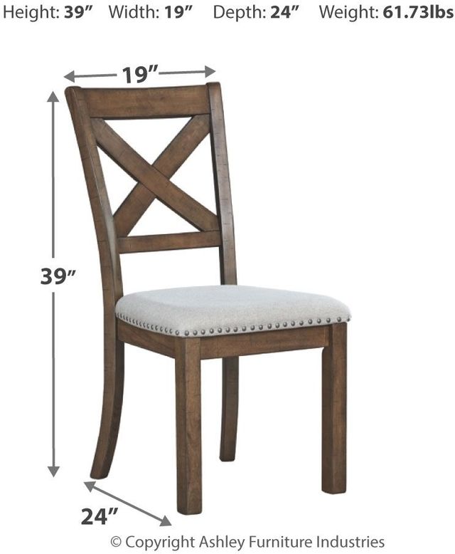 Signature Design by Ashley® Moriville Beige Dining Side Chair-3