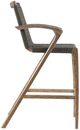 Armen Living Brielle 3-Piece Charcoal/Light Rope/Wood Outdoor Barstool Set-4
