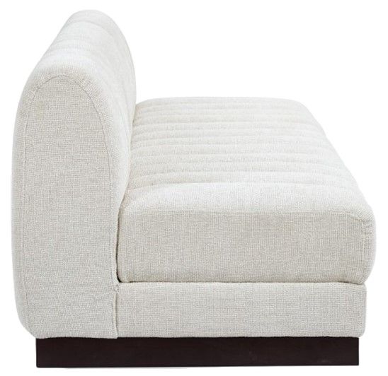 Meridian Furniture Quinn 3-Piece Cream Modular Armless Sofa-2