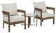 Furniture of America® Lotus 3-Piece Beige/Natural Aluminum/Ceramic Patio Set-0