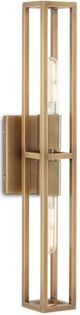 Currey & Company Bagno Bergen Antique Brass Wall Sconce-0