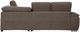 Mazin Furniture Platina 3-Piece Chocolate Right-Arm Facing Pullout Sleeper Sectional and Chaise with Storage Ottoman-3