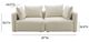 TOV Furniture Hangover Off-White 81" Loveseat-2