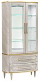 Michael Amini® St. Charles Dove Gray Display Cabinet-0