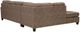 Signature Design by Ashley® Navi 2-Piece Fossil Left Arm Facing Queen Sofa Sleeper Chaise Sectional-1