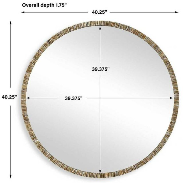 Uttermost® Odeon Bronze Round Mirror-2