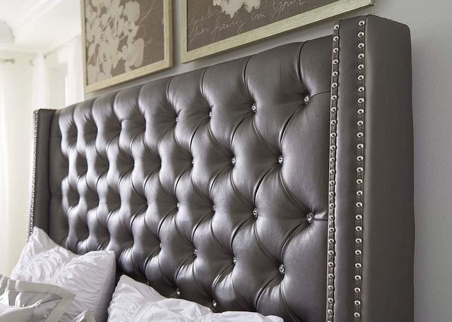 Signature Design by Ashley® Coralayne Gray King Upholstered Bed-1